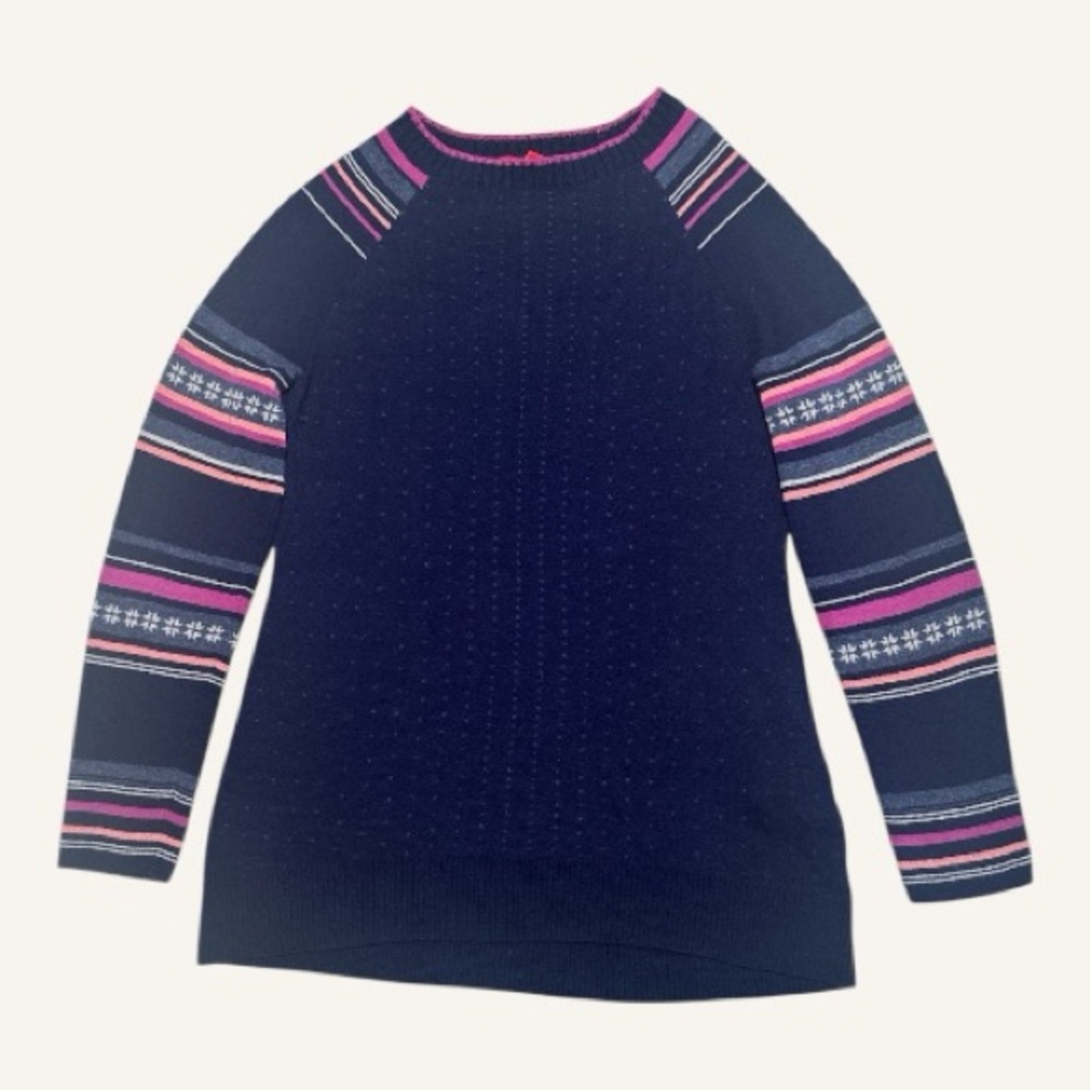 Krimson Klover Merino Blend Nordic Stripe Sweater Womens Medium